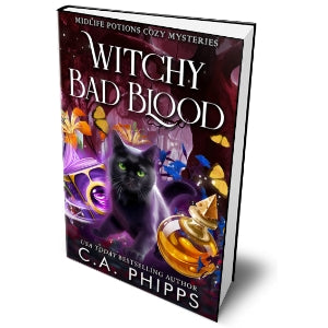 Witchy Bad Blood Paperback Book 4 on the Midlife Potions Series