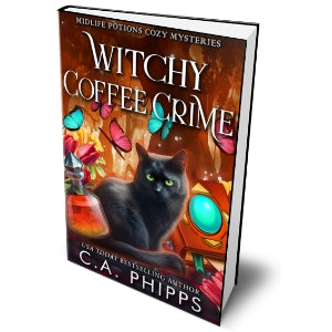 Witchy Coffee Crime Paperback Book 5 in the Midlife Potions Cozy Mystery Series
